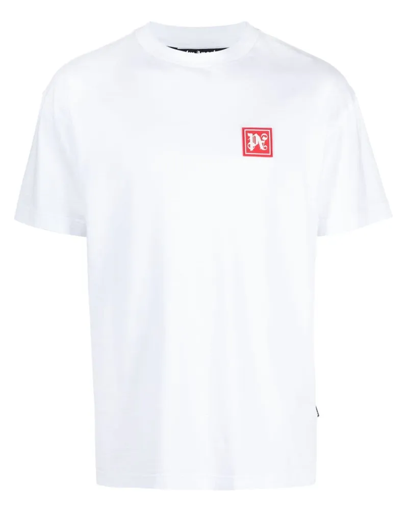 Palm Angels Ski Club T-Shirt mit Logo-Print - Weiß Weiß