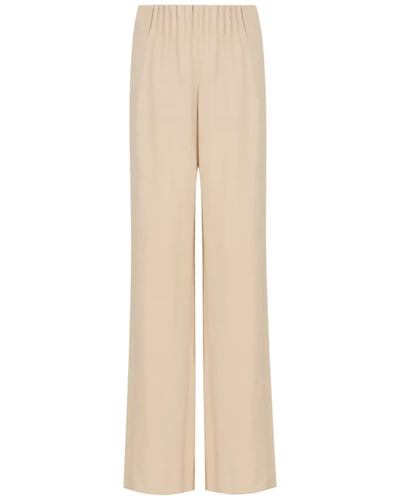 Emporio Armani Hose mit elastischem Bund - Nude Nude