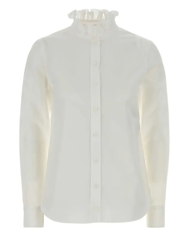 Alexander McQueen ruffle-collar shirt - Weiß Weiß