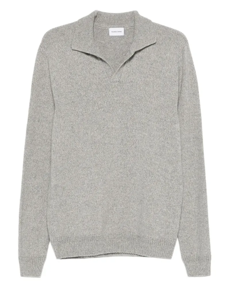 Scaglione Langärmeliges Poloshirt - Grau Grau