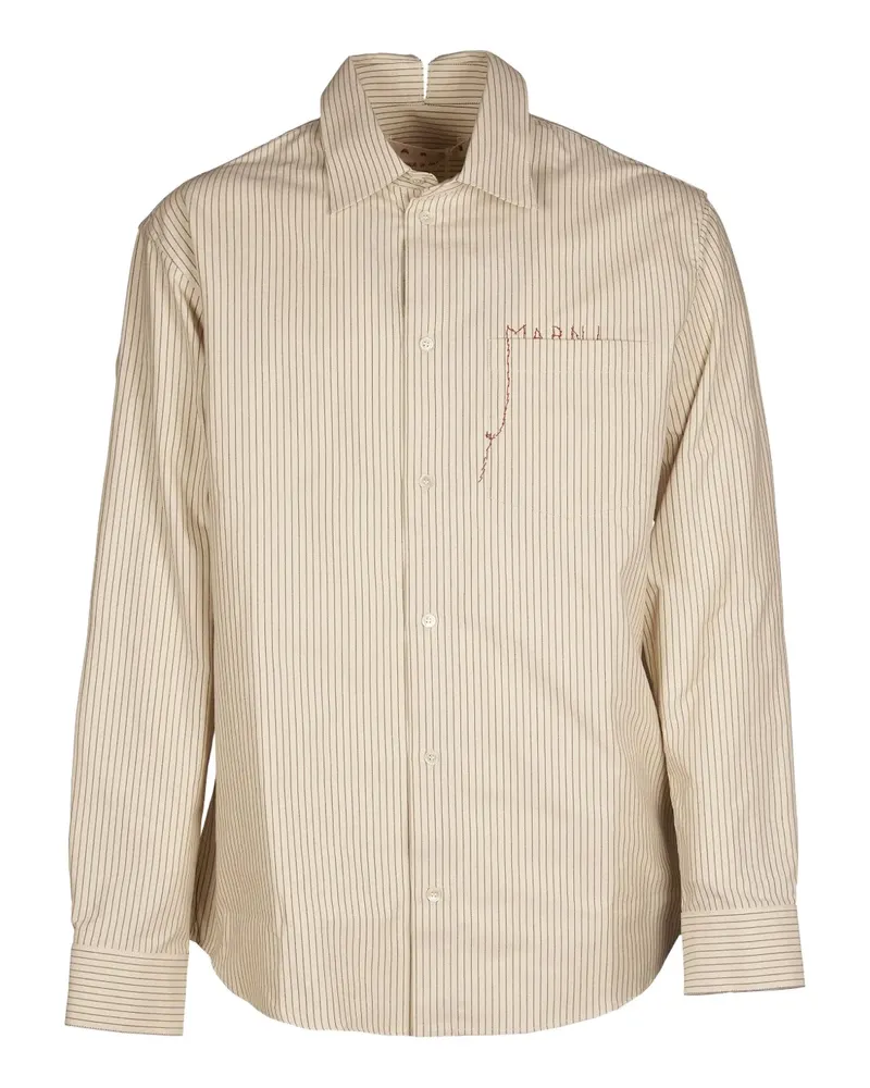 Marni Gestreiftes Hemd - Nude Nude