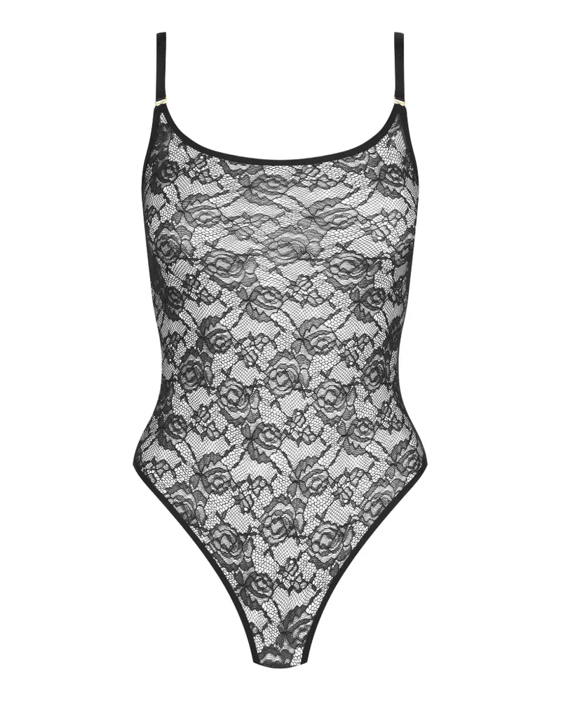 Maison Close Flashback Tanga-Body - Schwarz Schwarz