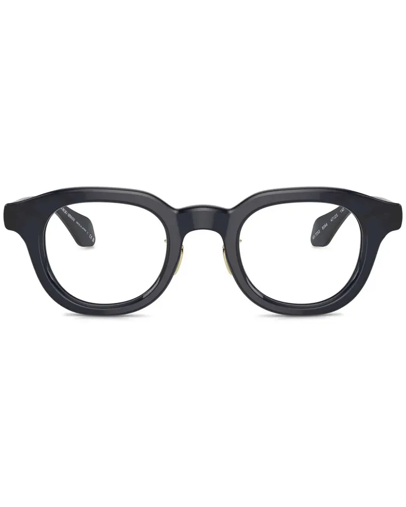 Giorgio Armani Brille mit rundem Gestell - Blau Blau