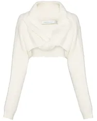 Christopher Esber Bouclé-Pullover mit Bolero Nude