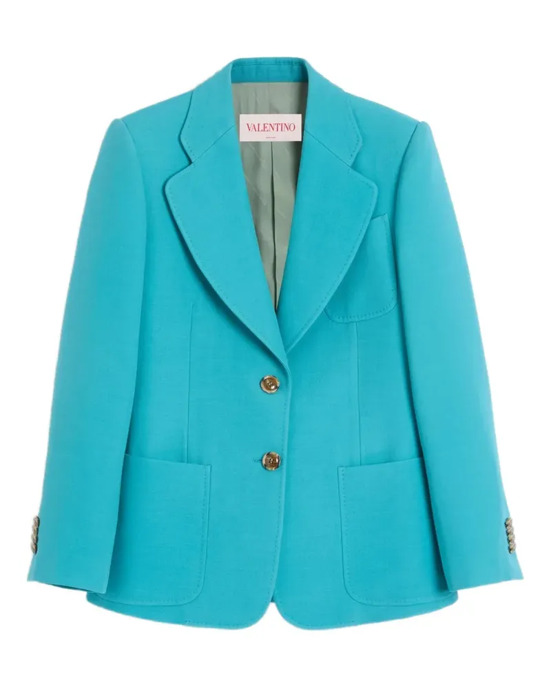 Valentino Garavani Crepe Couture Blazer - Blau Blau