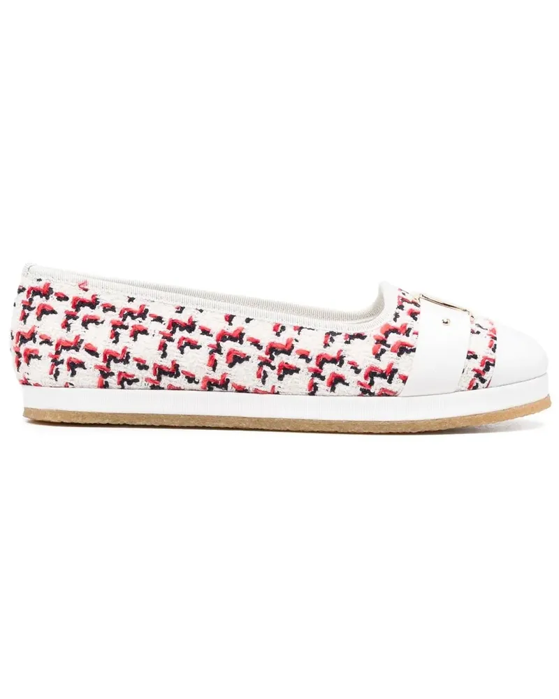 Ferragamo Gewebte Kacy Espadrilles - Weiß Weiß