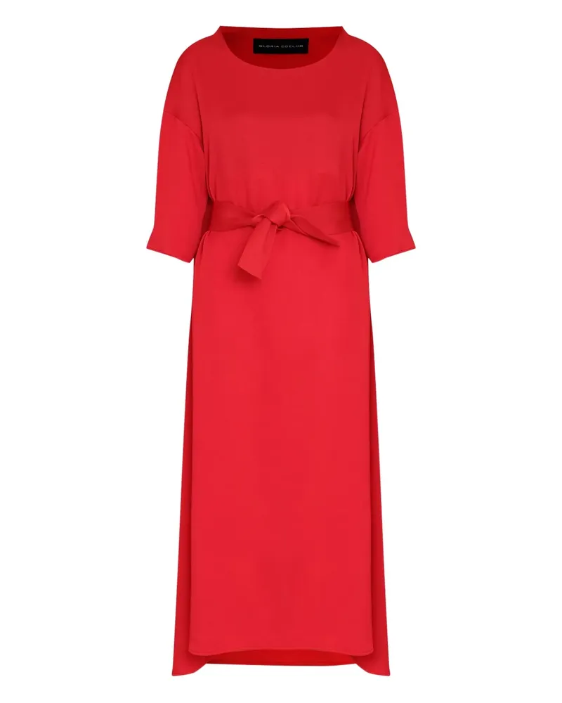 Gloria Coelho Kurzärmeliges Midikleid - Rot Rot