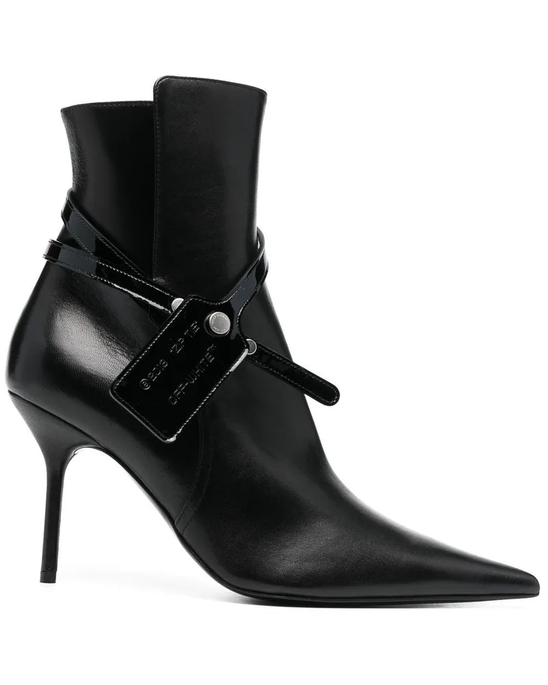 OFF-WHITE Stiefeletten aus Nappaleder - Schwarz Schwarz