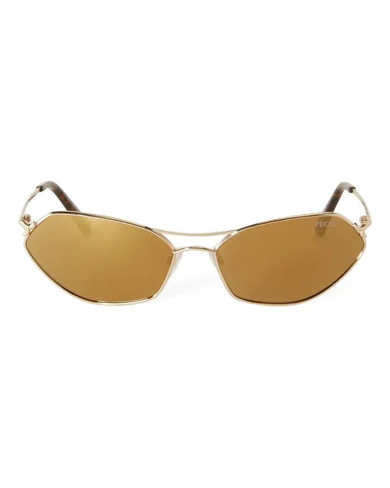 Emilio Pucci Sonnenbrille mit Cat-Eye-Gestell - Gold Gold