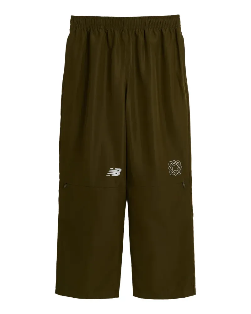 New Balance logo-print track pants - Grün Grün