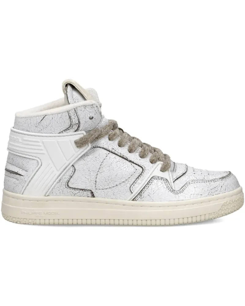 Philippe Model Texturierte Sneakers - Weiß Weiß