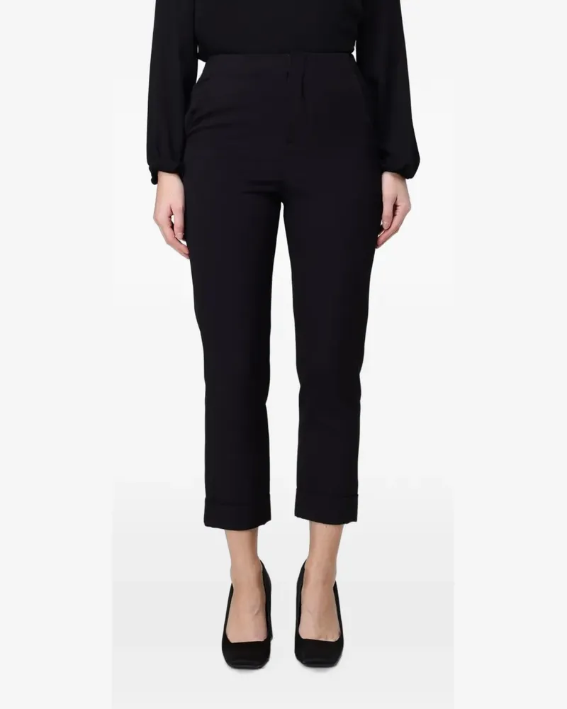 Hanita Hose mit Umschlag - Schwarz Schwarz