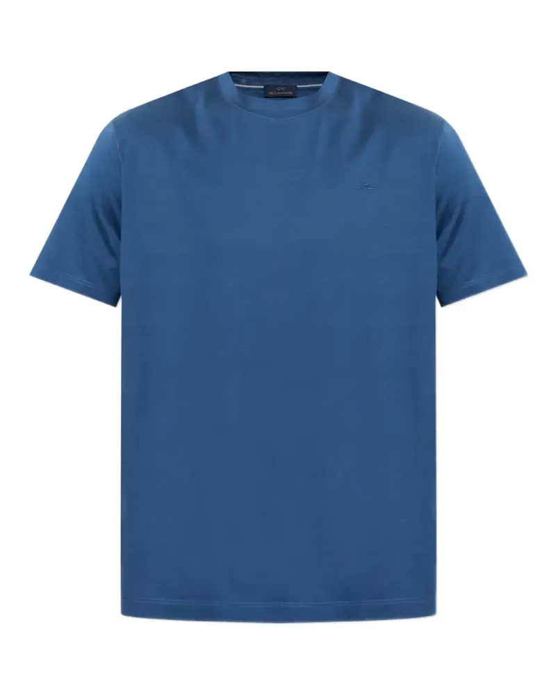 Paul & Shark logo-embroidered T-shirt - Blau Blau