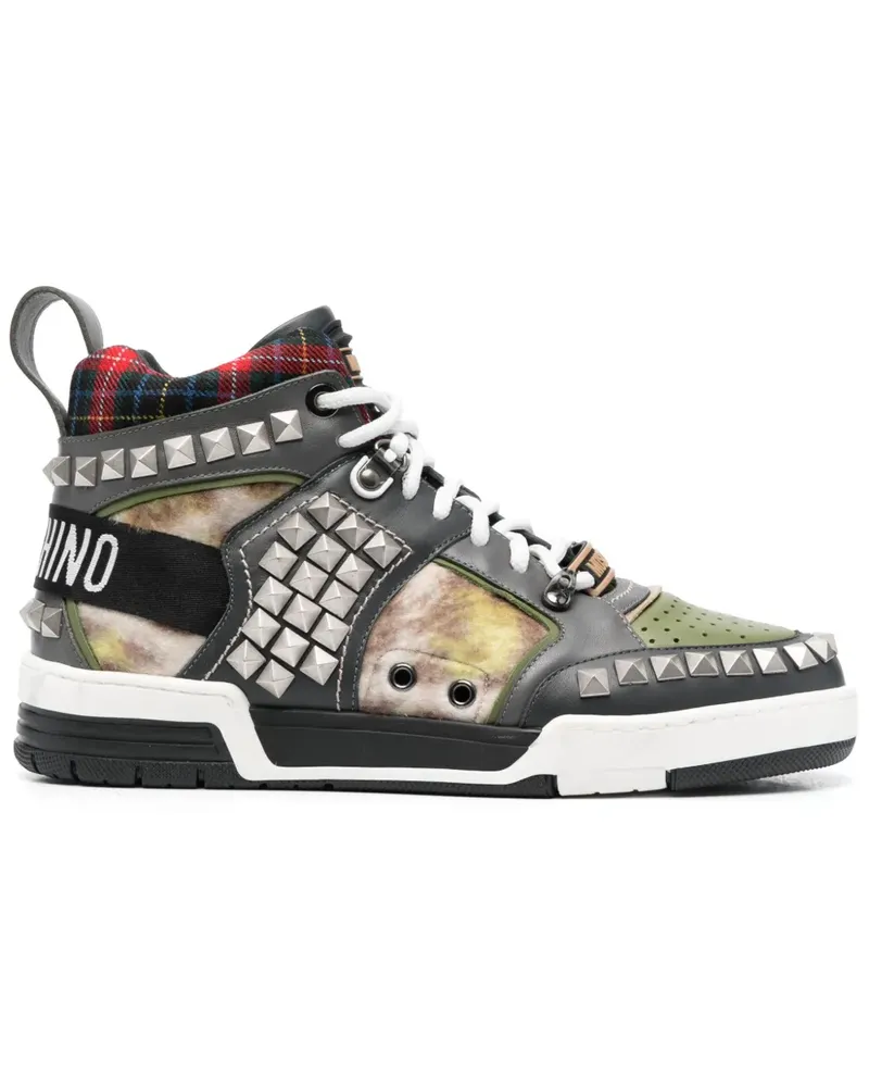 Moschino Sneakers im Patchwork-Look - Grau Grau