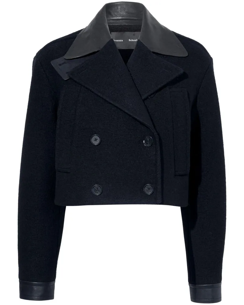 Proenza Schouler Reyes Cropped-Jacke - Schwarz Schwarz