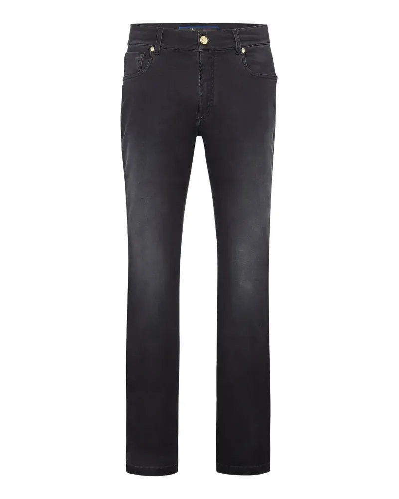 Billionaire embroidered five-pocket jeans - Grau Grau