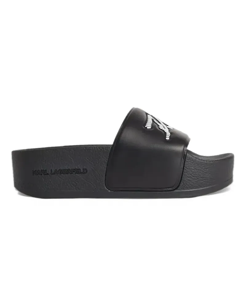 Karl Lagerfeld Karl Signature whipstitch sandals - Schwarz Schwarz