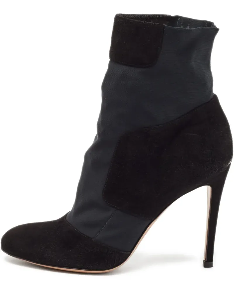 Gianvito Rossi Knöchelhohe Wildlederstiefel - Schwarz Schwarz