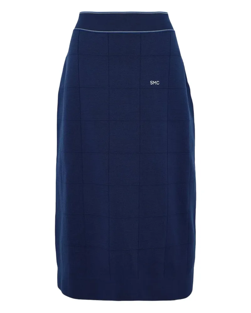 Stella McCartney high-waisted midi skirt - Blau Blau