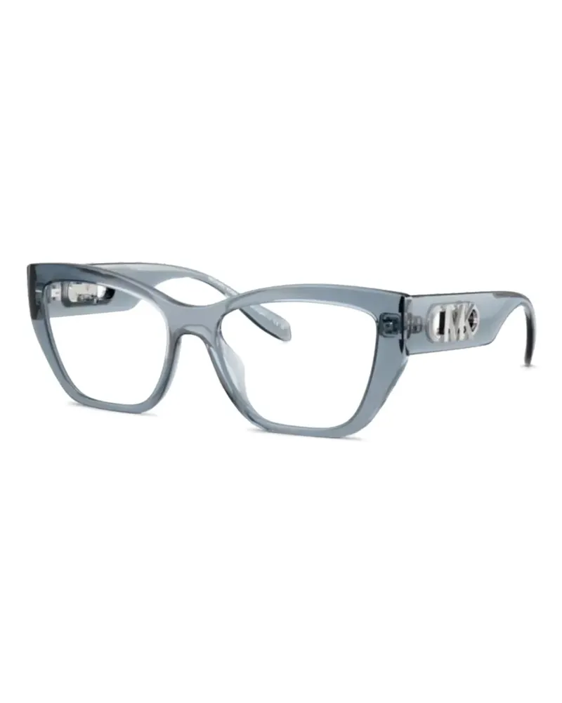 Michael Kors logo geometric-frame glasses - Grau Grau