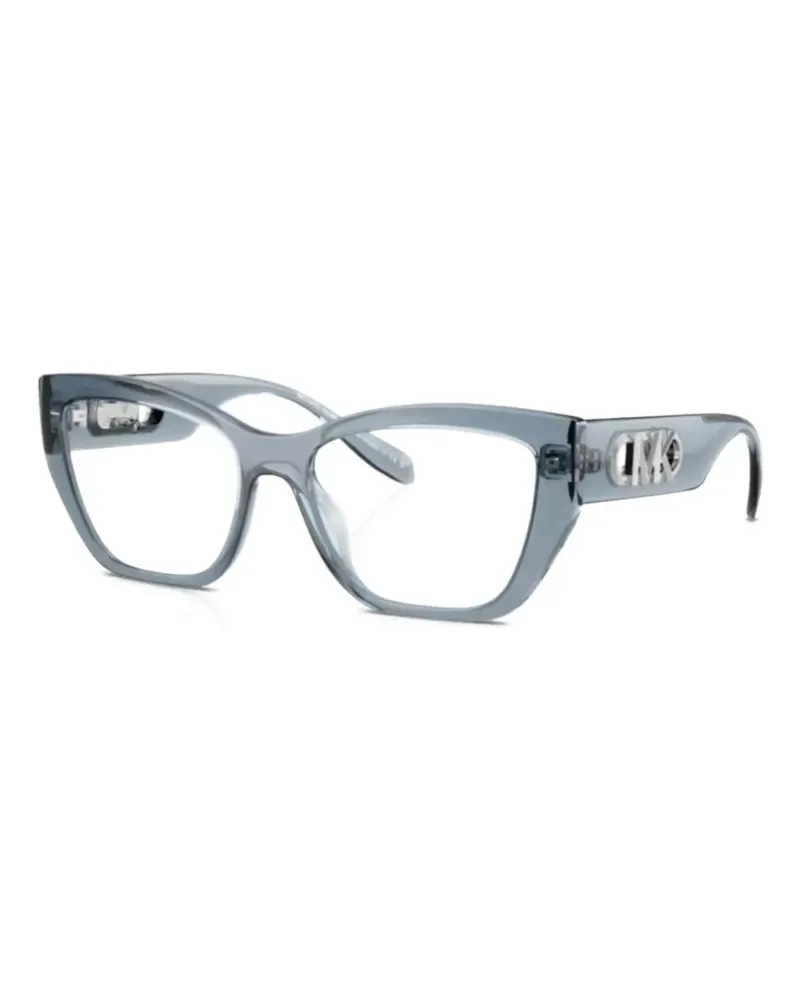 Michael Kors logo geometric-frame glasses - Grau Grau