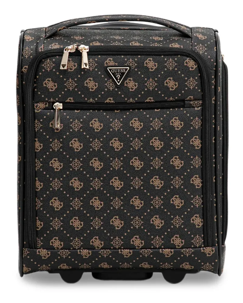 Guess Silia 4G Rollkoffer mit Reißverschluss - Schwarz Schwarz