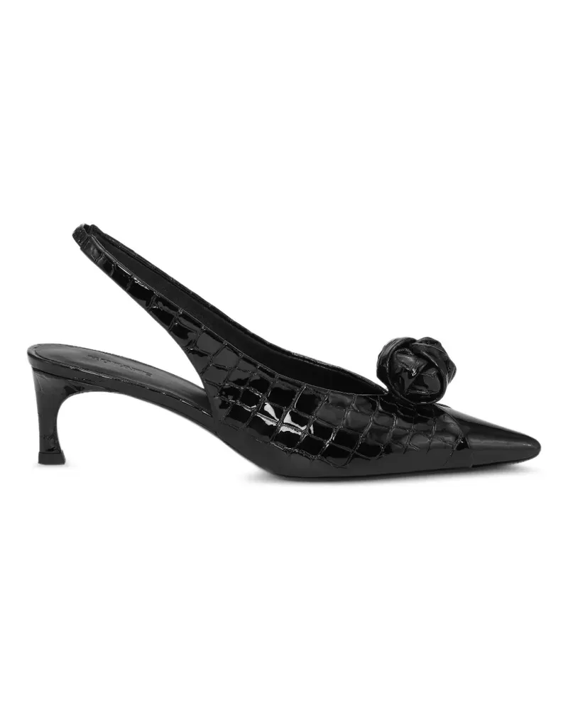 ROTATE Birger Christensen Slingback-Sandalen mit Knoten - Schwarz Schwarz