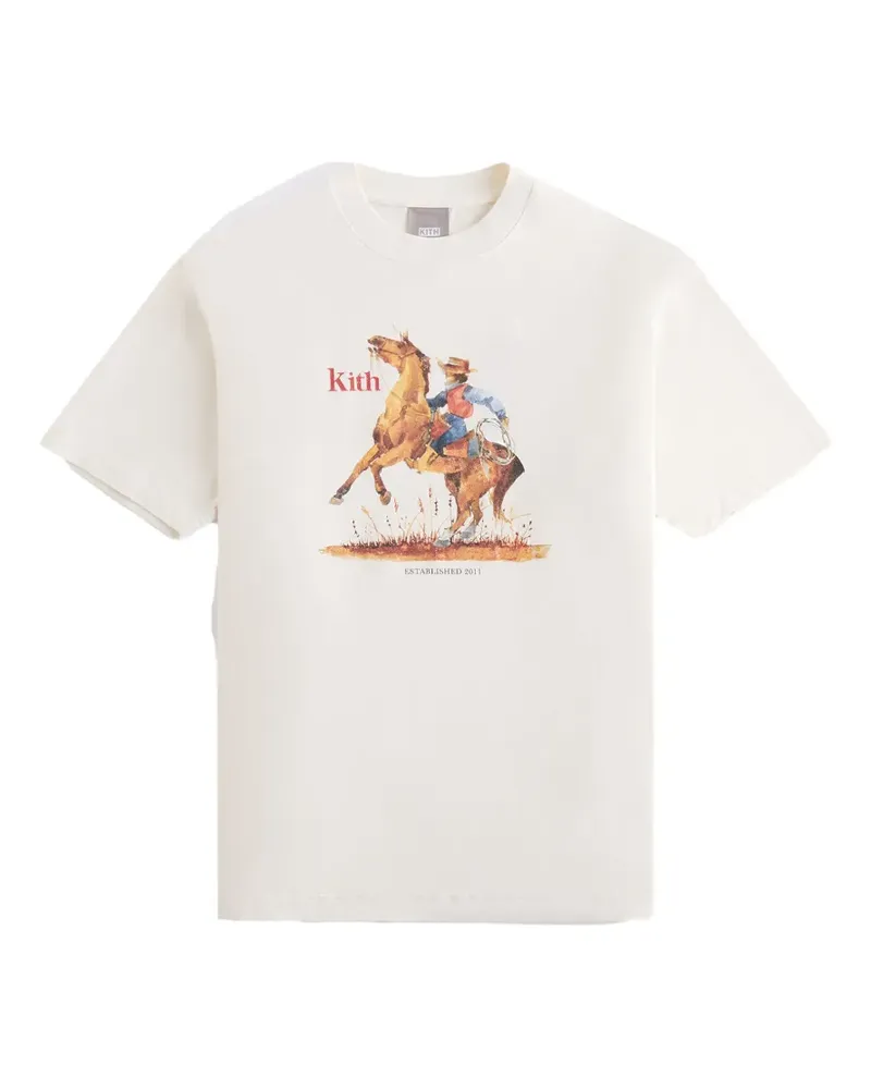 KITH rodeo print T-shirt - Nude Nude