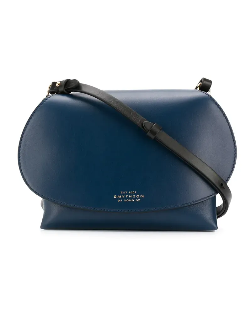 Smythson Pillow' Umhängetasche - Blau Blau