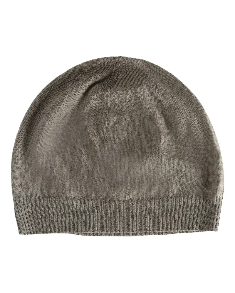 Rick Owens ribbed beanie - Grau Grau