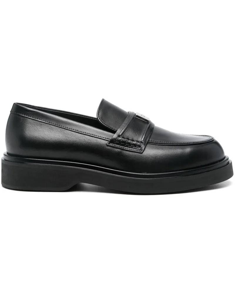 Calvin Klein Loafer aus Leder - Schwarz Schwarz
