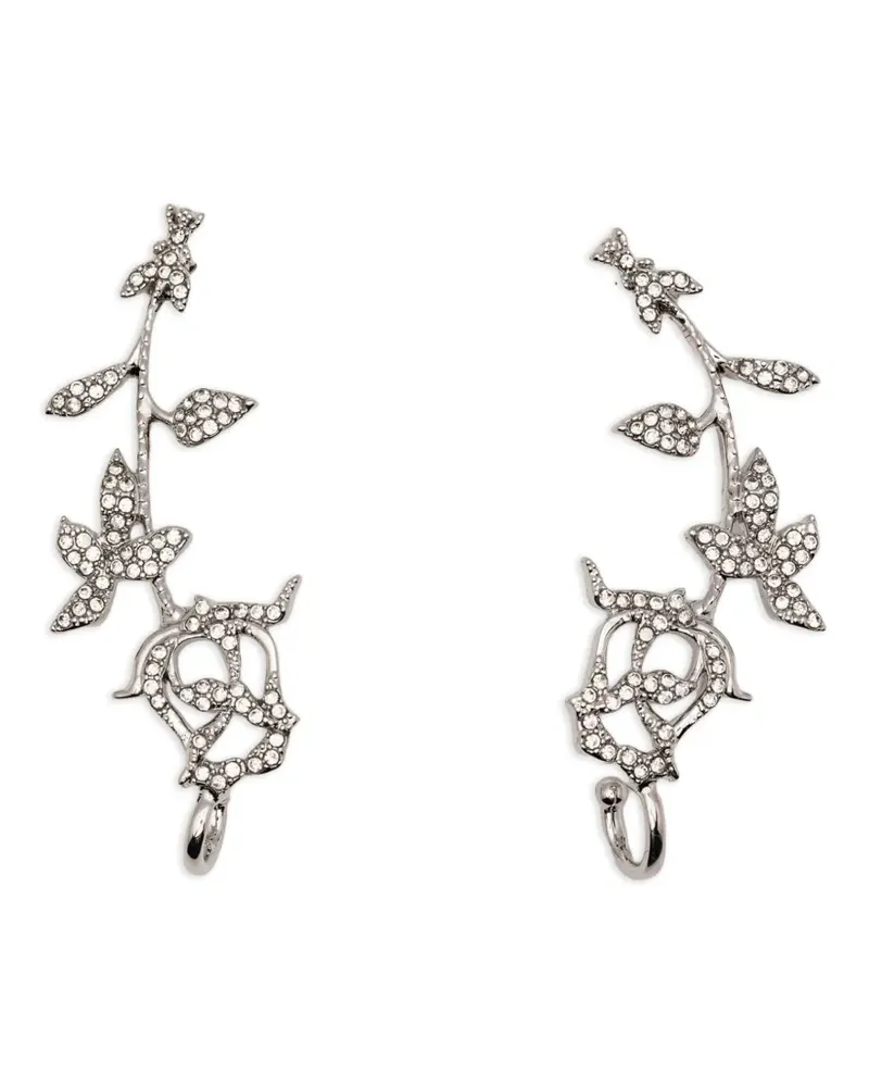 Patrizia Pepe Ohrringe mit Kristallen - Silber Silber