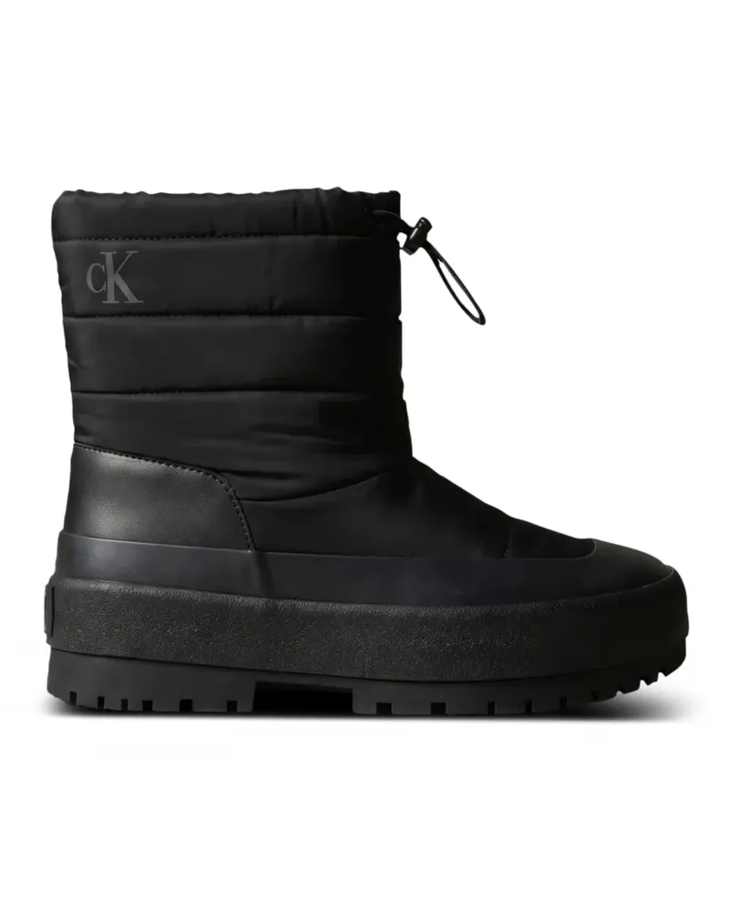 Calvin Klein quilted drawstring rain boots - Schwarz Schwarz