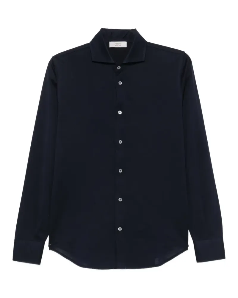 Ferrante piqué long-sleeve shirt - Blau Blau