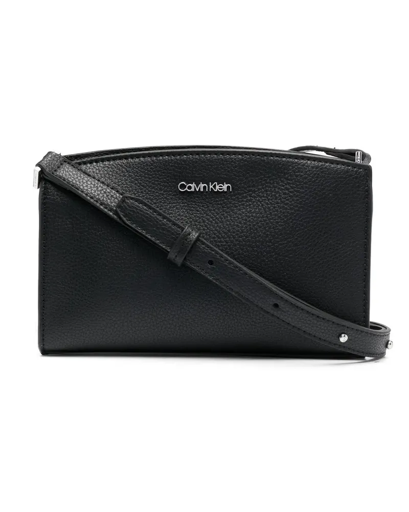 Calvin Klein Umhängetasche mit Logo-Schild - Schwarz Schwarz