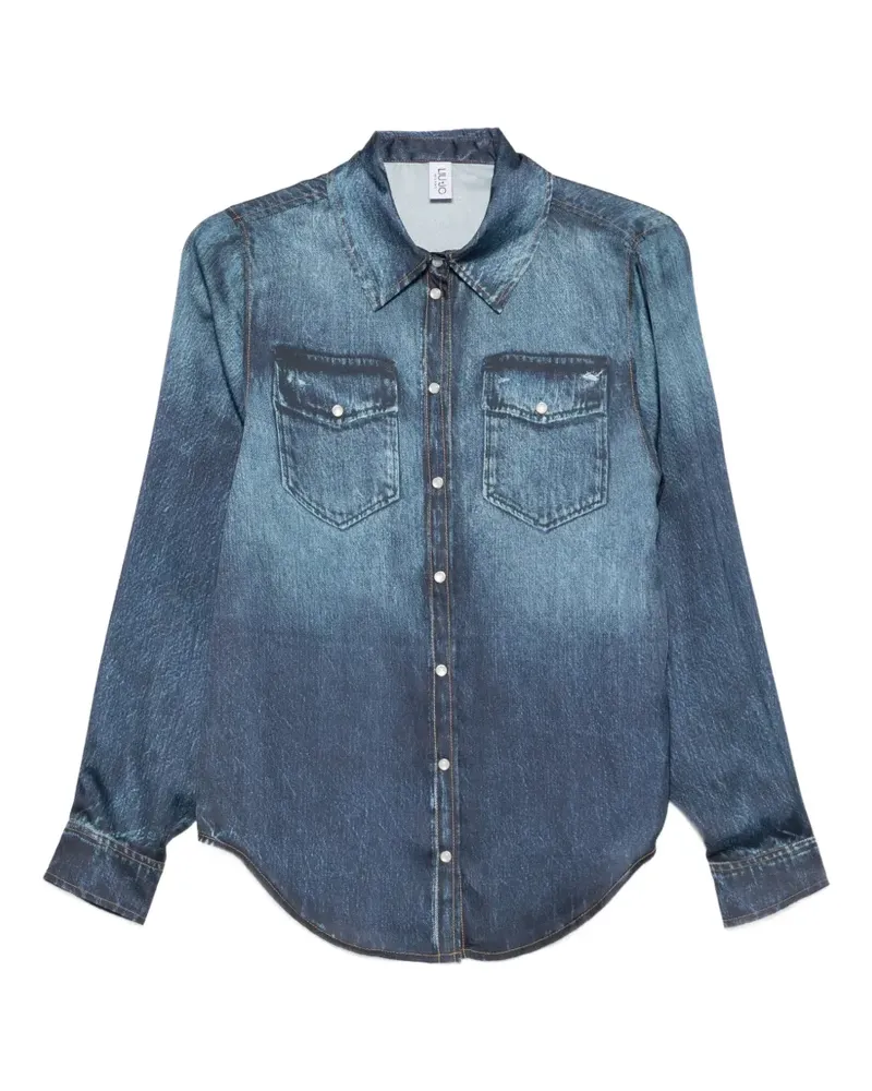 Liu Jo snap-button shirt - Blau Blau