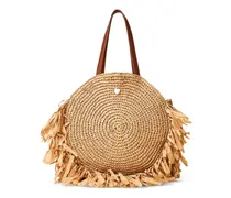 Shopper aus Bast - Nude