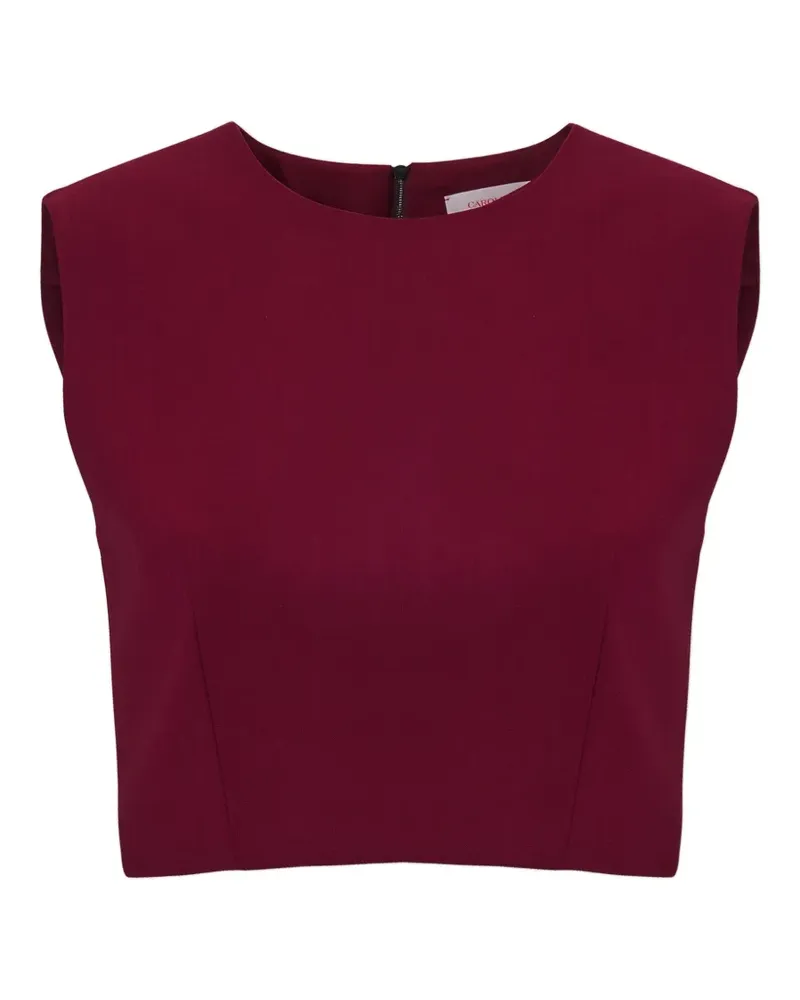 Carolina Herrera New York Ärmelloses Cropped-Top - Rot Rot