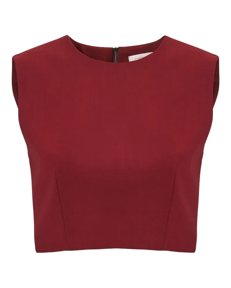 Carolina Herrera New York sleeveless cropped top - Rot Rot
