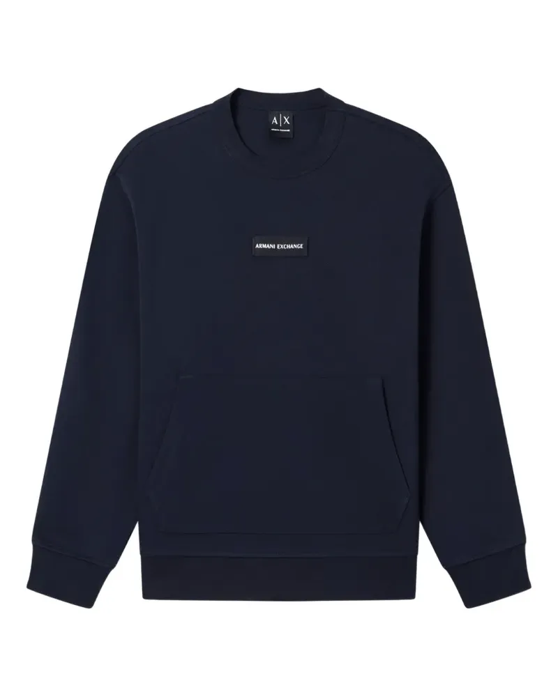 Armani Exchange patch pocket sweatshirt - Blau Blau
