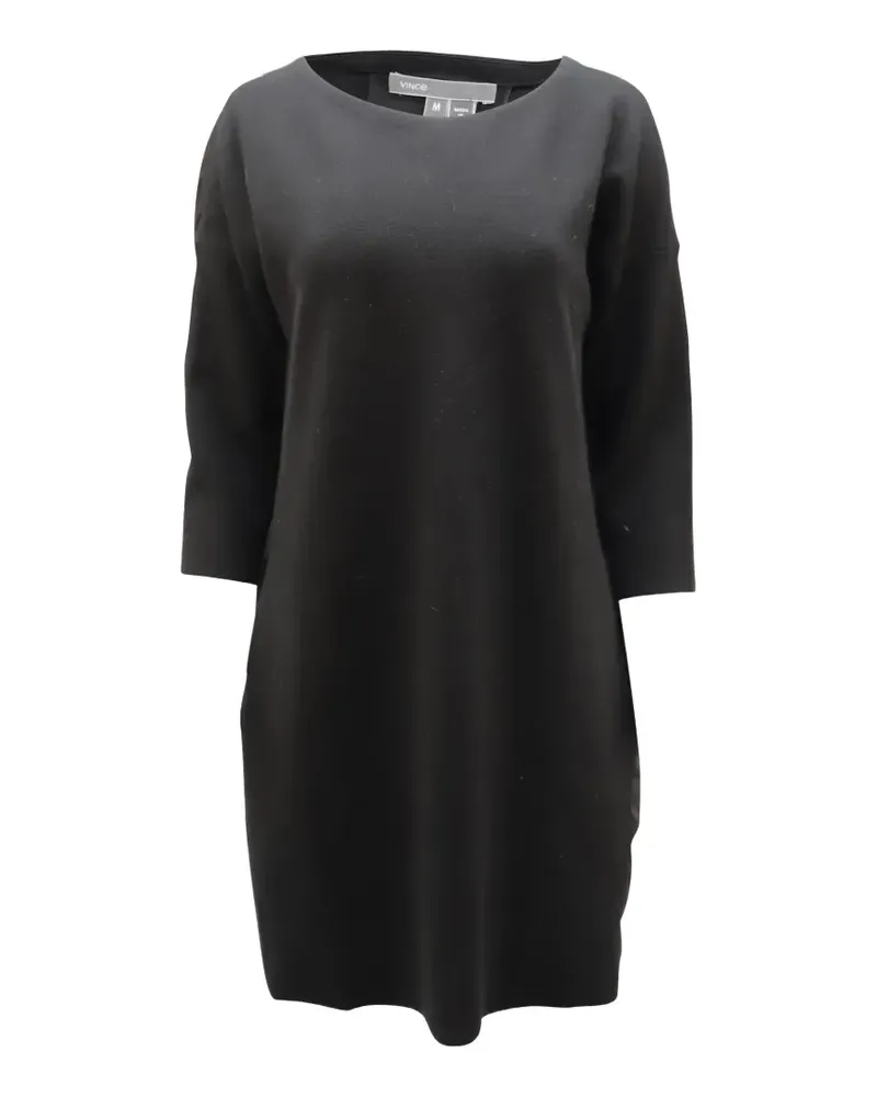 Vince Pulloverkleid mit Falten - Schwarz Schwarz