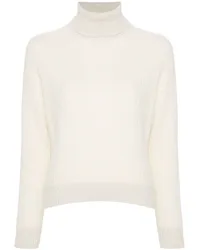 Peserico Pullover aus Lurex Weiß