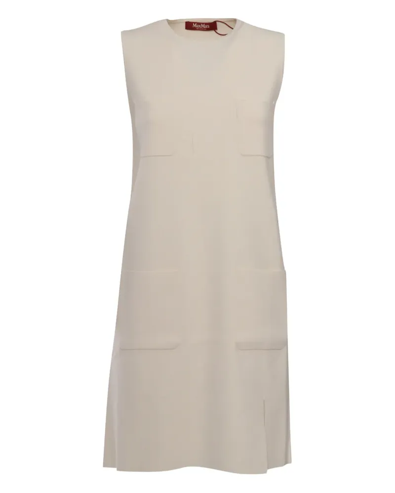 Max Mara Ärmelloses Minikleid - Weiß Weiß