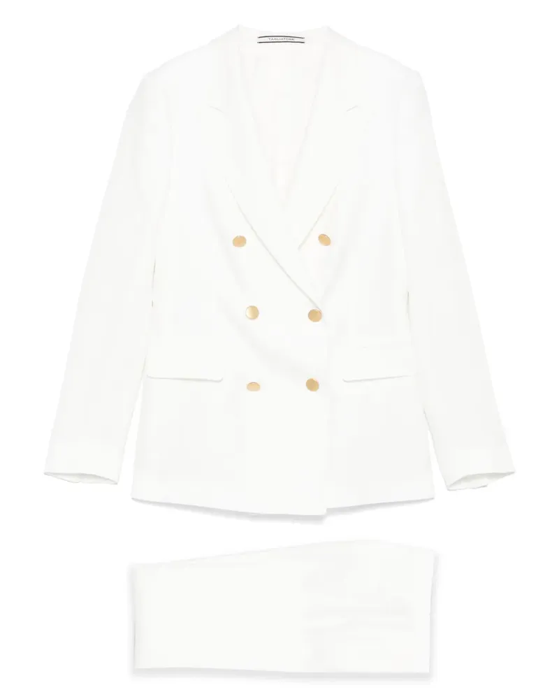Tagliatore Doppelreihiger Anzug - Weiß Weiß