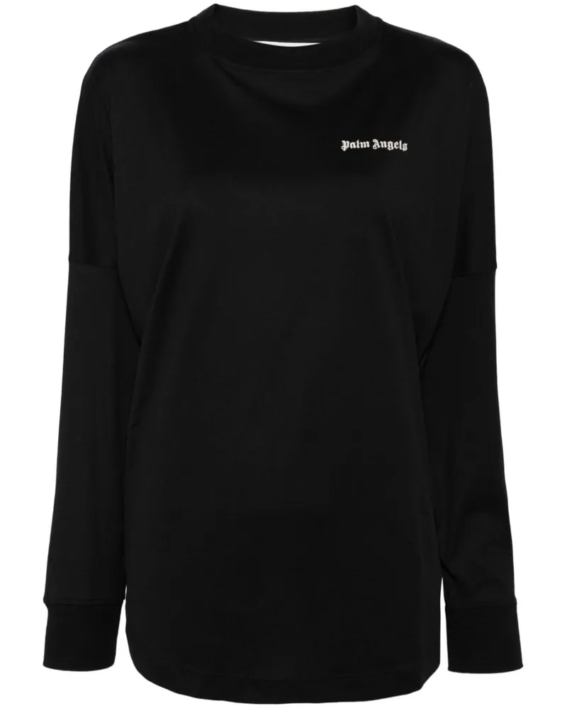 Palm Angels T-Shirt mit Logo - Schwarz Schwarz
