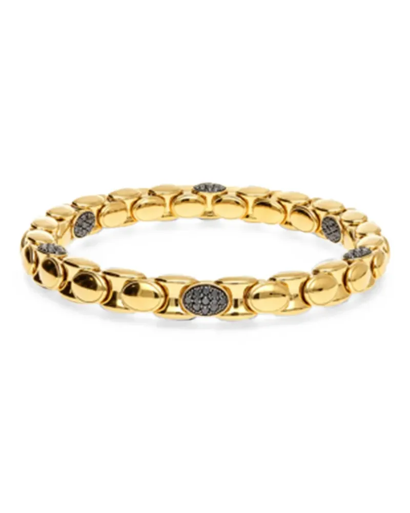Roberto Demeglio Anaconda black diamond bracelet - Gold Gold