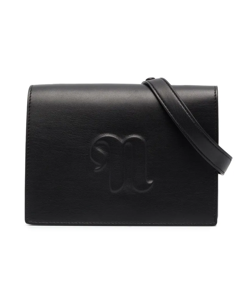 Nanushka Schultertasche mit Logo-Prägung - Schwarz Schwarz