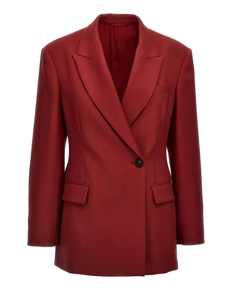 Brunello Cucinelli tailored single-breasted blazer - Rot Rot