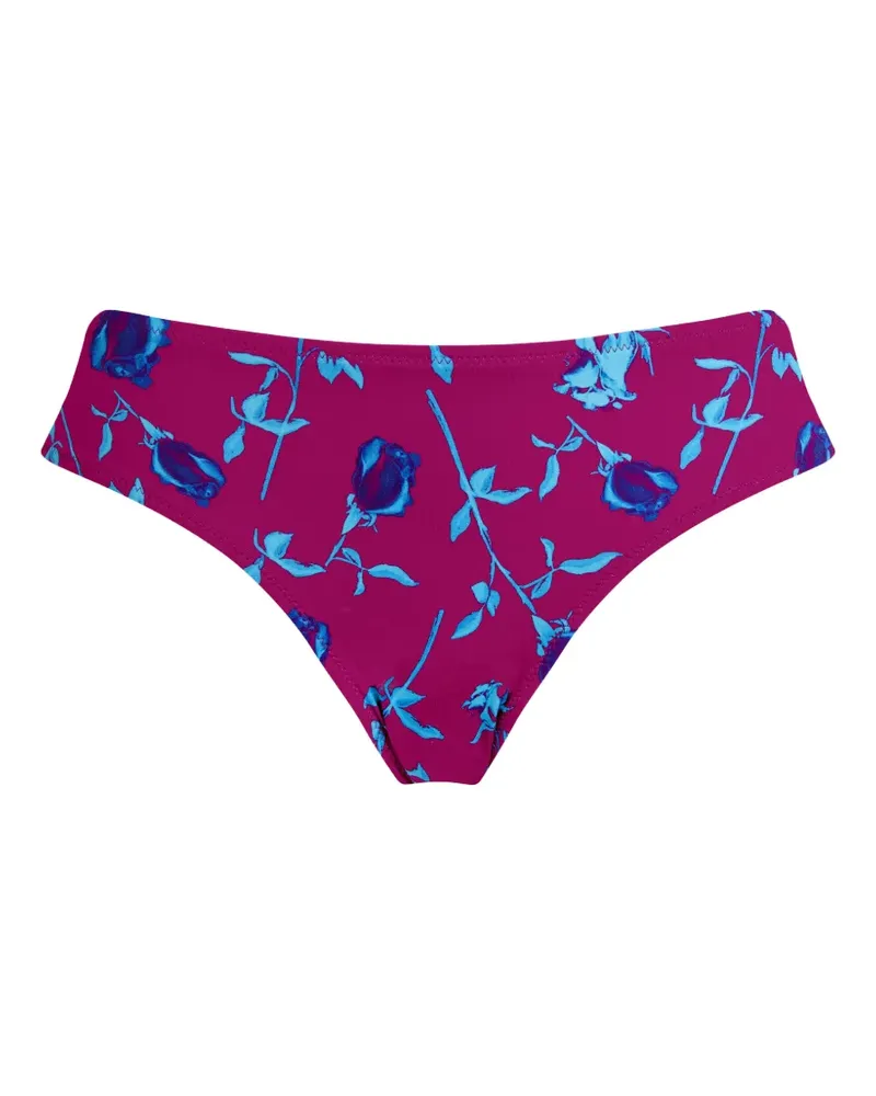 Vilebrequin rose-print bikini bottoms - Violett Violett