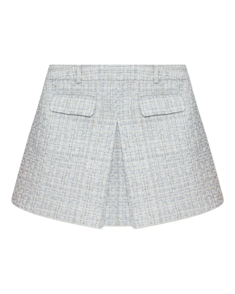 Self-Portrait Minirock aus Tweed - Blau Blau